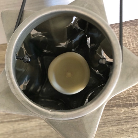 Rustic Star Lantern with Battery Operated Candle - Picture 4 of 13